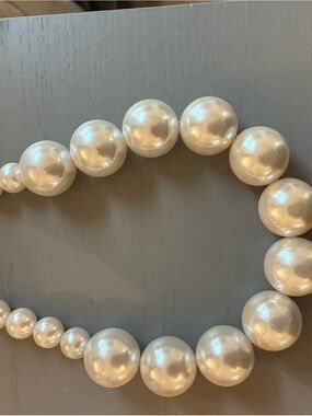 Zara Cream Pearl Statement Necklace